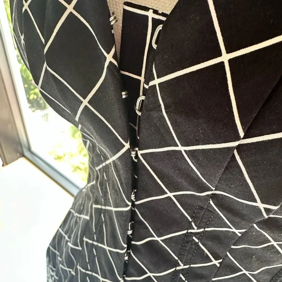 Tory Burch Black and WhiteFloral Print Dress, NWT